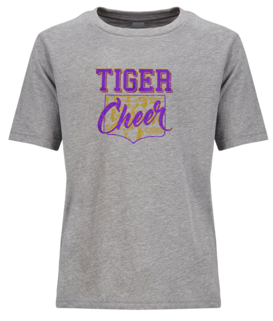 RETRO | Adult Cotton Short Sleeve T-Shirt | Tigers Cheer