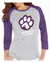 Women's Baseball T-Shirt | Full-Front Paw