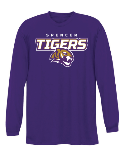 Adult Athletic Long Sleeve T-Shirt | Tigers Spirit