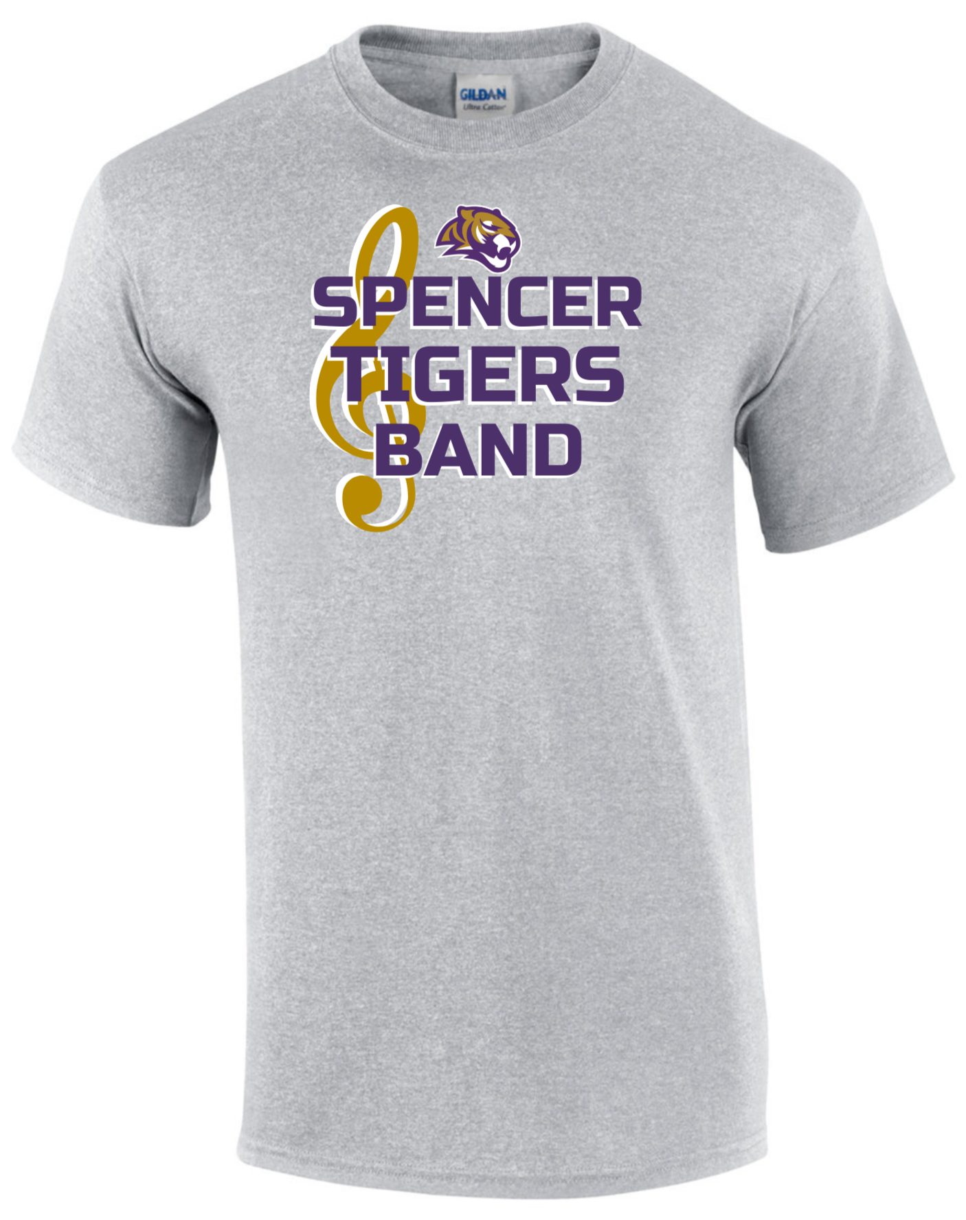 Full-Front  Spencer Tigers Band - NEW DTG