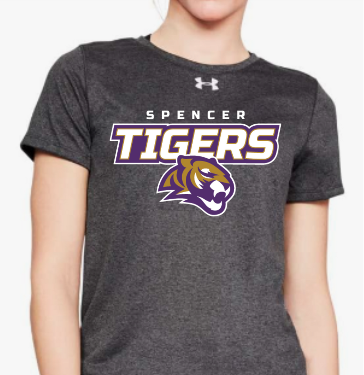 CLEARANCE | Women&#39;s Under Armour Short Sleeve Locker T | Tigers Spirit - Women&#39;s Medium