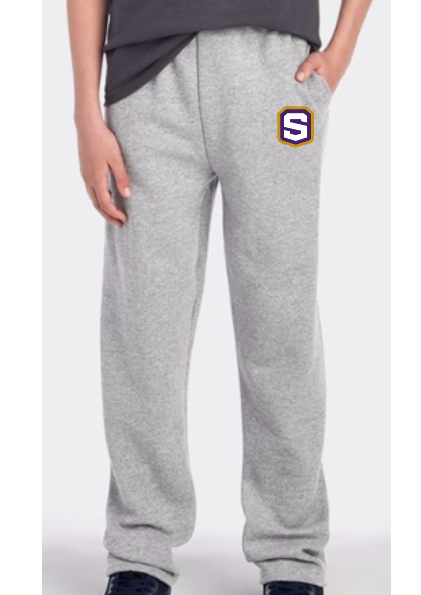 CLEARANCE | Youth Jerzees NuBlend Open Bottom Sweatpants | S Shield