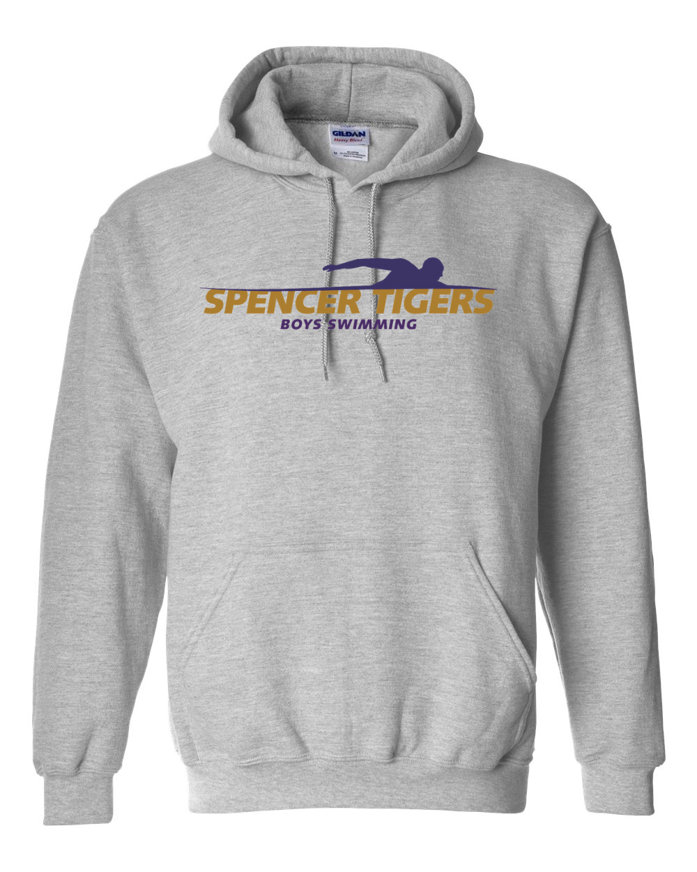 Adult Heavy Blend Hooded Sweatshirt | Boys Swim Team