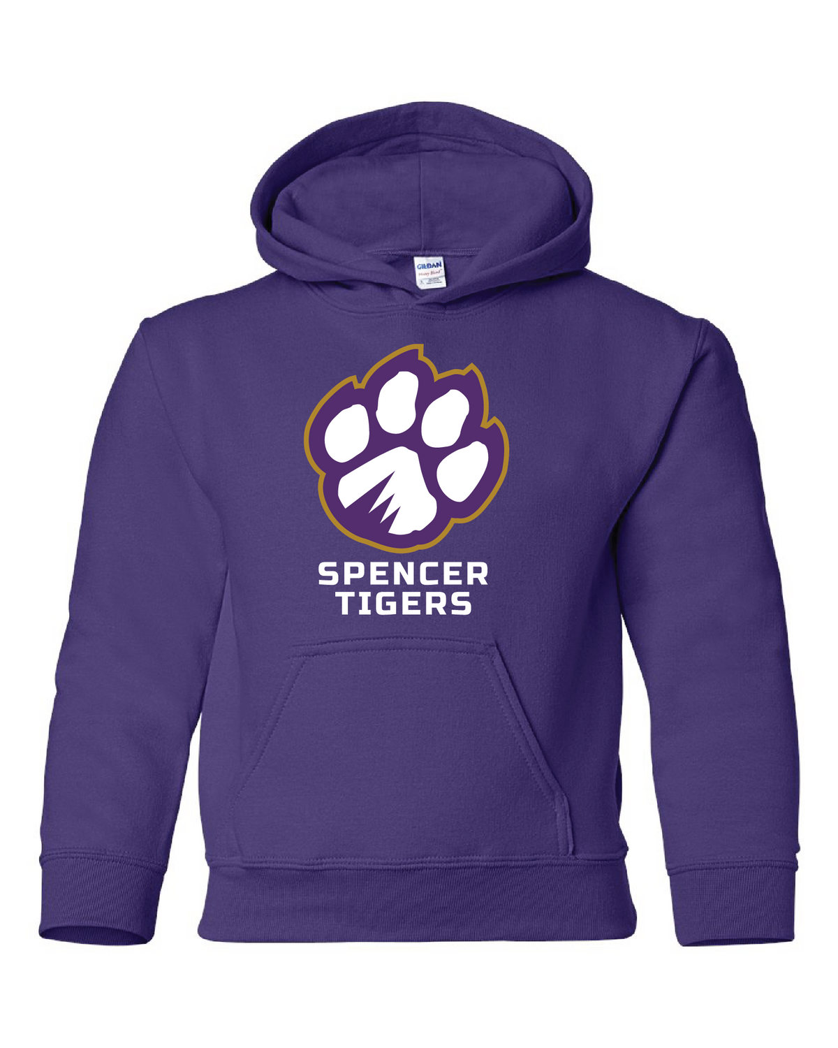 Youth Heavy Blend Hooded Sweatshirt | Full-Front Paw