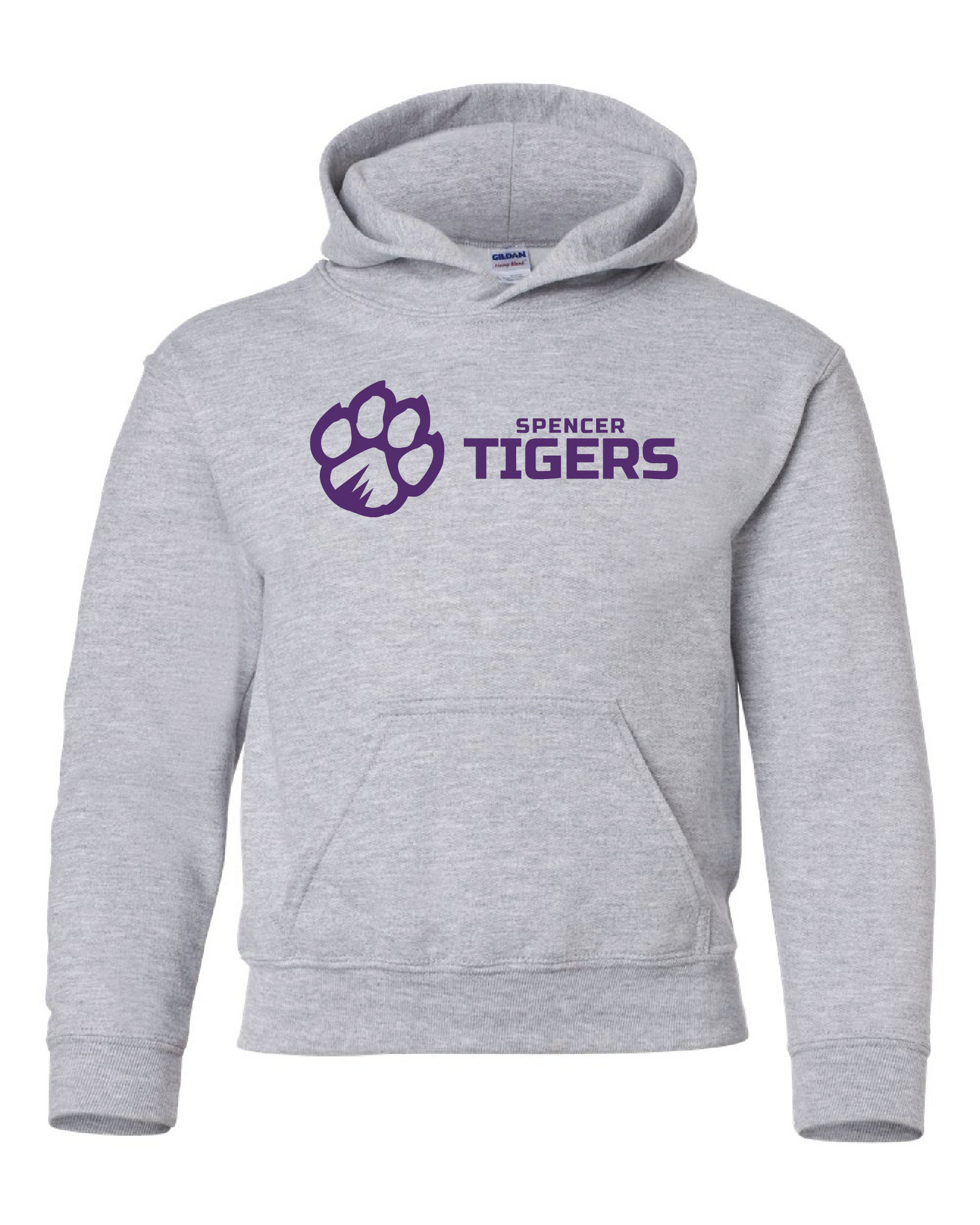 Youth Heavy Blend Hooded Sweatshirt | Horizontal Paw