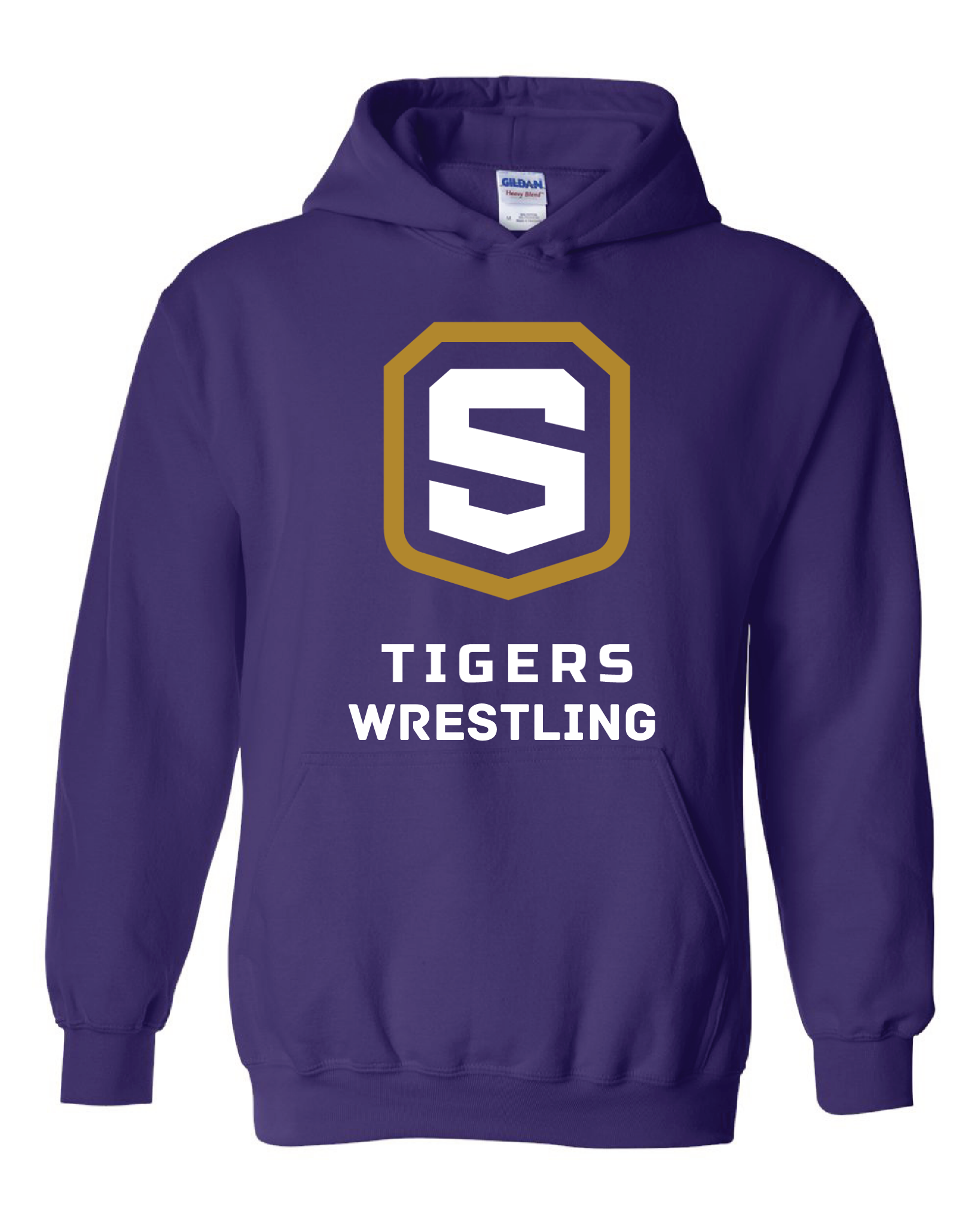 Adult Heavy Blend Hooded Sweatshirt | Tigers Wrestling Sheild