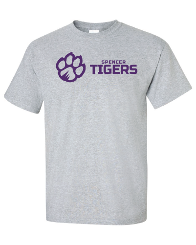Adult Cotton Short Sleeve T-Shirt | Horizontal Paw