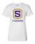 Women's White Cotton Short Sleeve T-Shirt | Tigers Shield