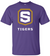 Adult Purple Cotton Short Sleeve T-Shirt | Tigers Shield