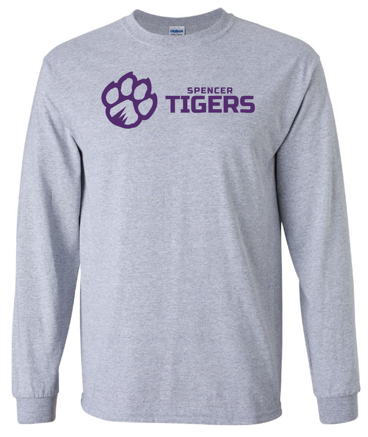 Adult Long Sleeve Cotton Shirt | Horizontal Paw