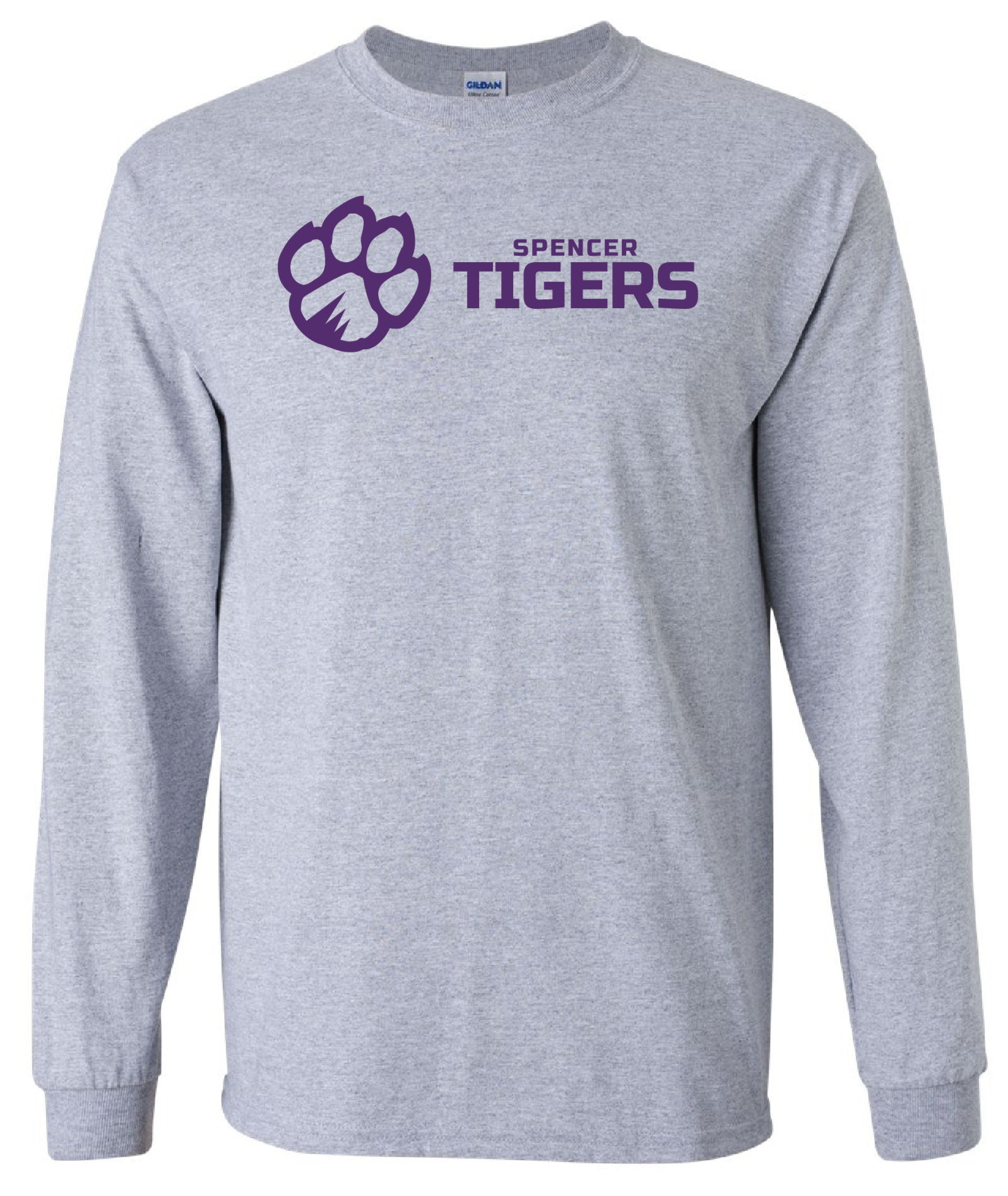 Adult Long Sleeve Cotton Shirt | Horizontal Paw