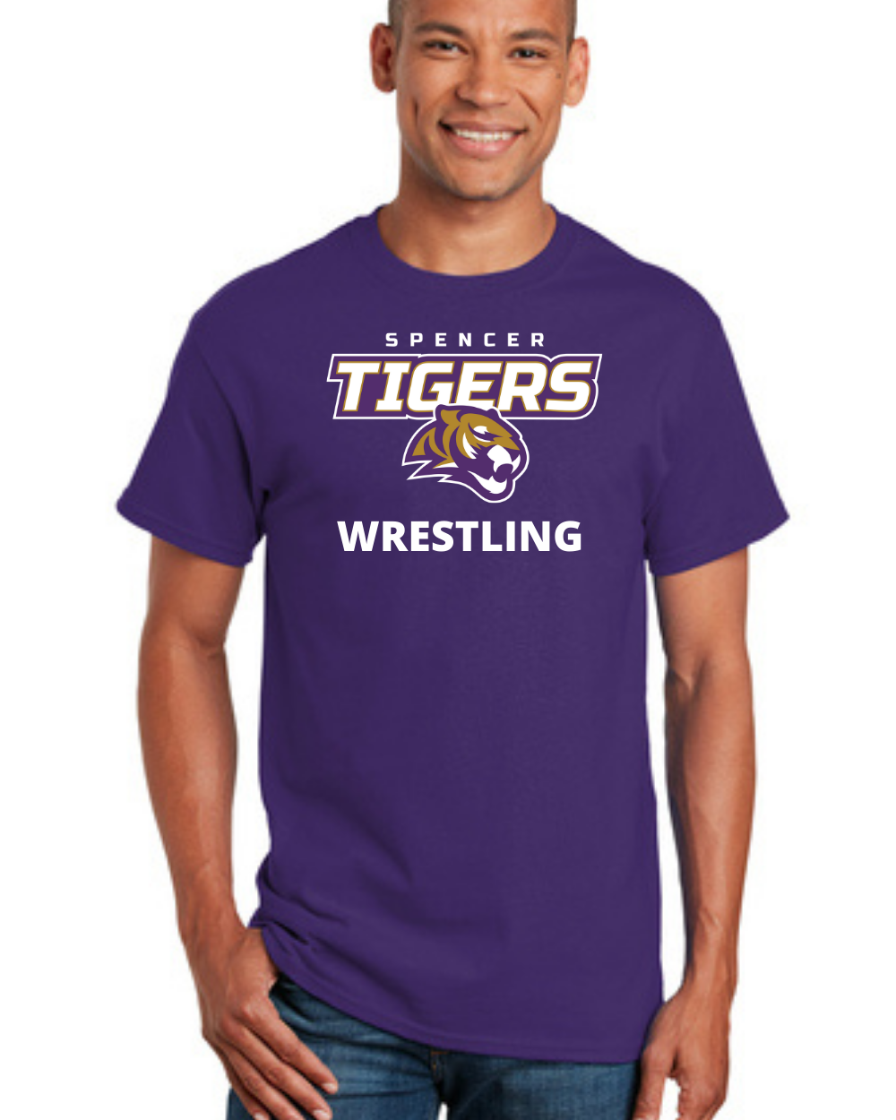 Adult Cotton Short Sleeve T-Shirt | Tigers Spirit Wrestling