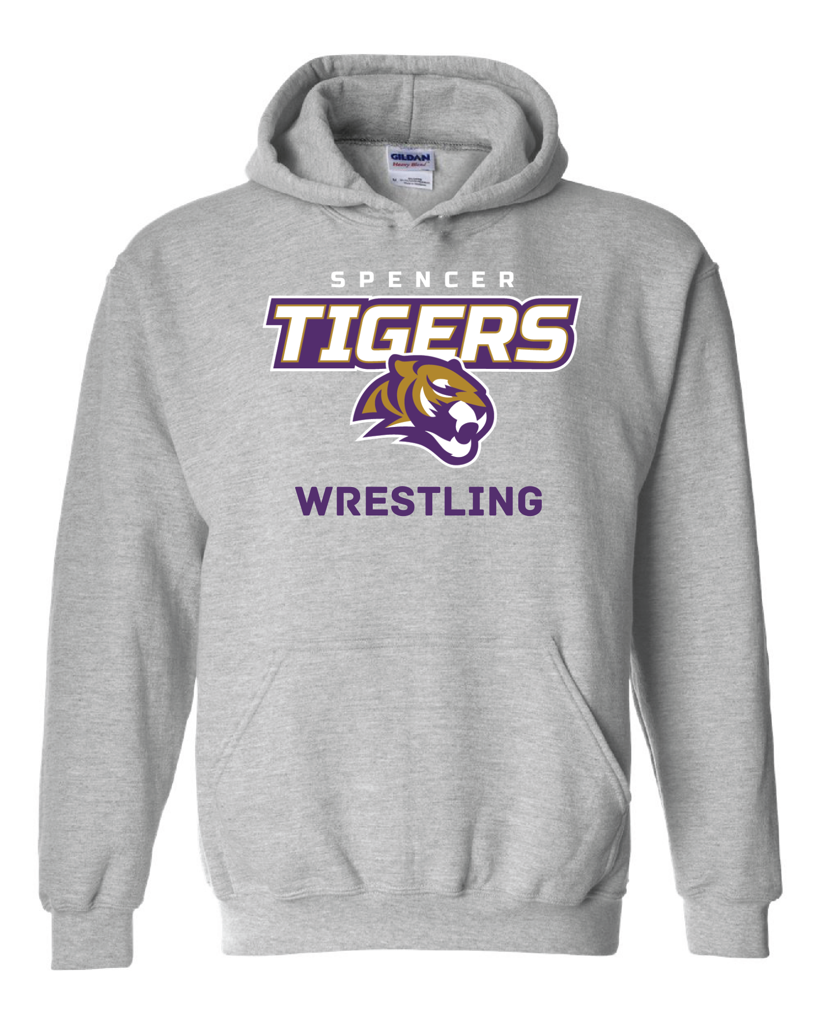 Adult Heavy Blend Hooded Sweatshirt | Tigers Wrestling Spirit