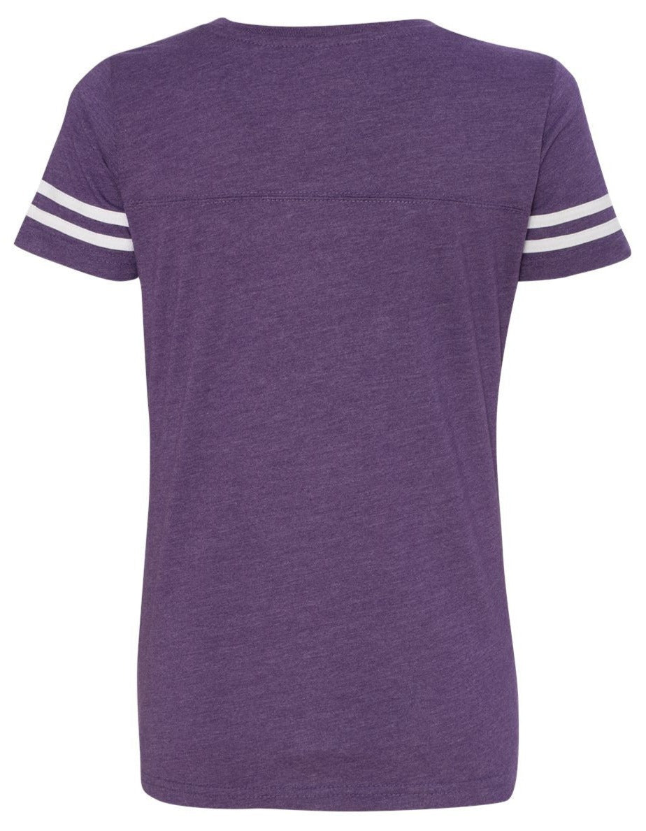 CLEARANCE | Women&#39;s Football V-Neck Jersey Tee | Full-Front Paw