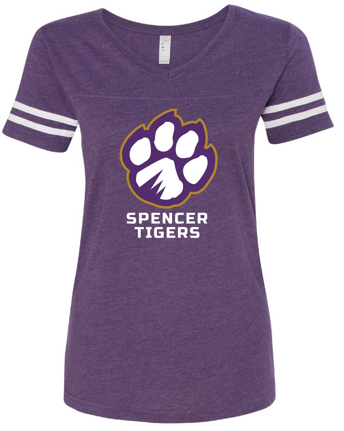 CLEARANCE | Women&#39;s Football V-Neck Jersey Tee | Full-Front Paw