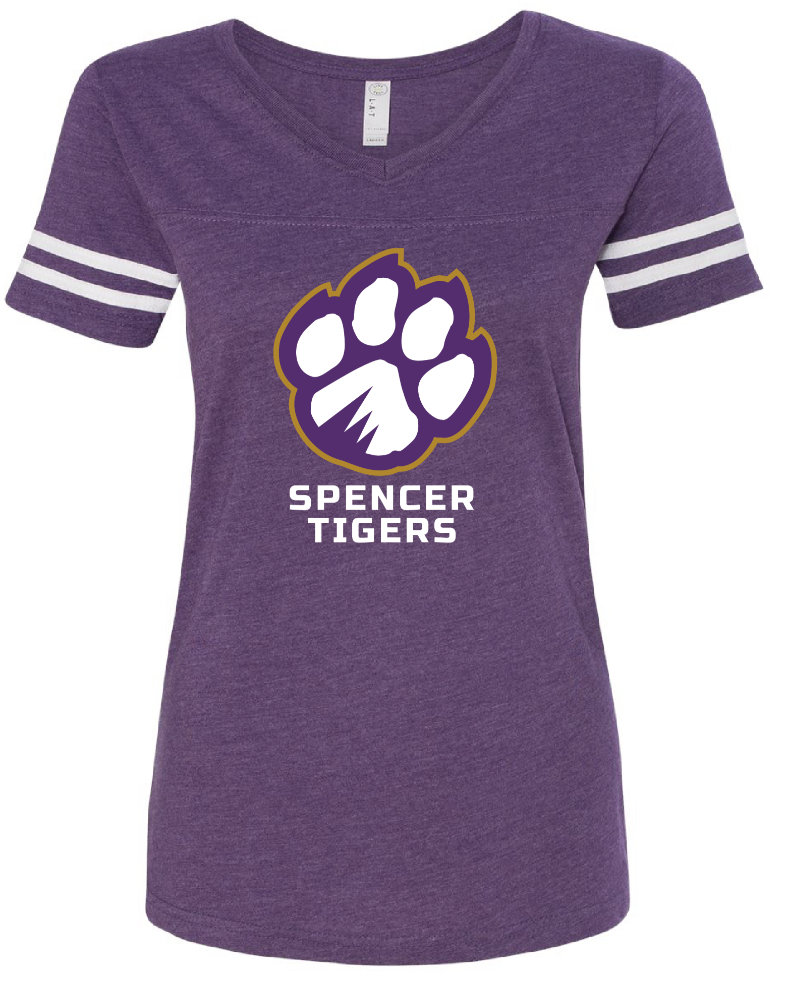 CLEARANCE | Women's Football V-Neck Jersey Tee | Full-Front Paw