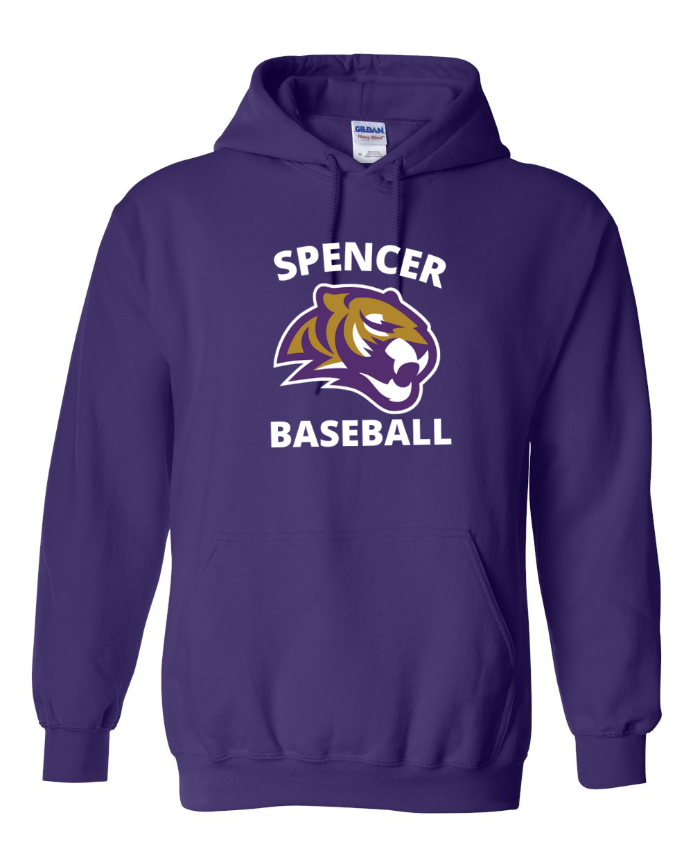 Adult Heavy Blend Hooded Sweatshirt | Spencer Tigers Baseball