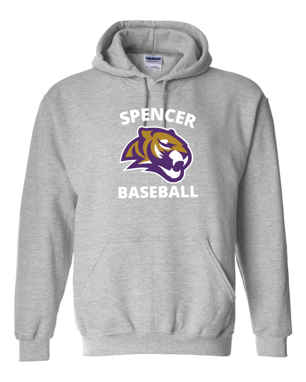Adult Heavy Blend Hooded Sweatshirt | Spencer Tigers Baseball