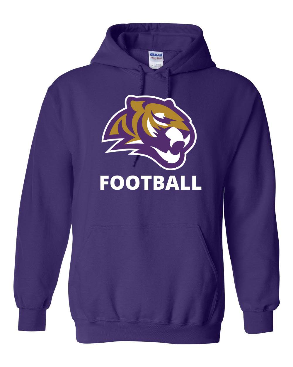 Adult Heavy Blend Hooded Sweatshirt | Spencer Tigers Football