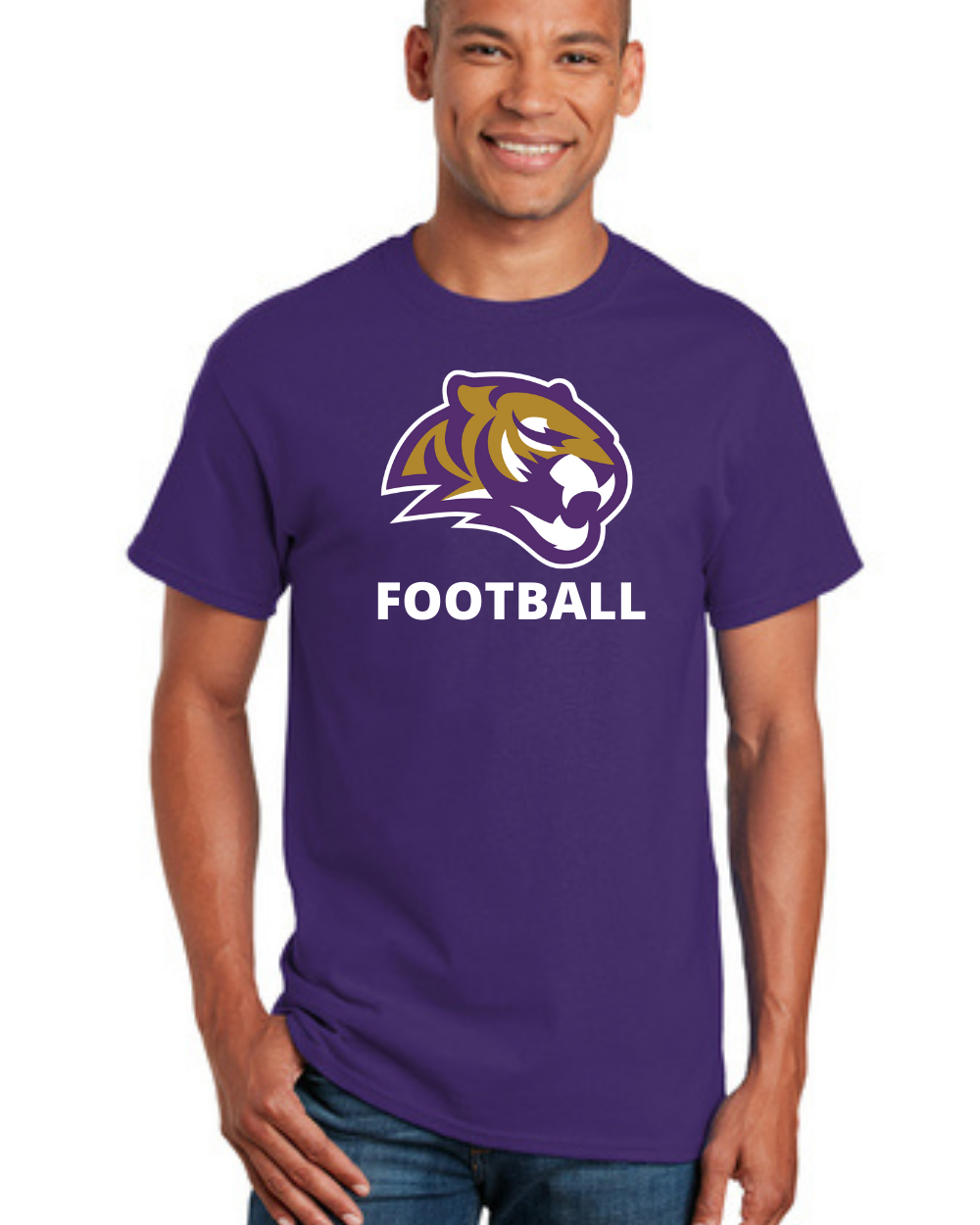 Adult Cotton Short Sleeve T-Shirt | Tigers Football
