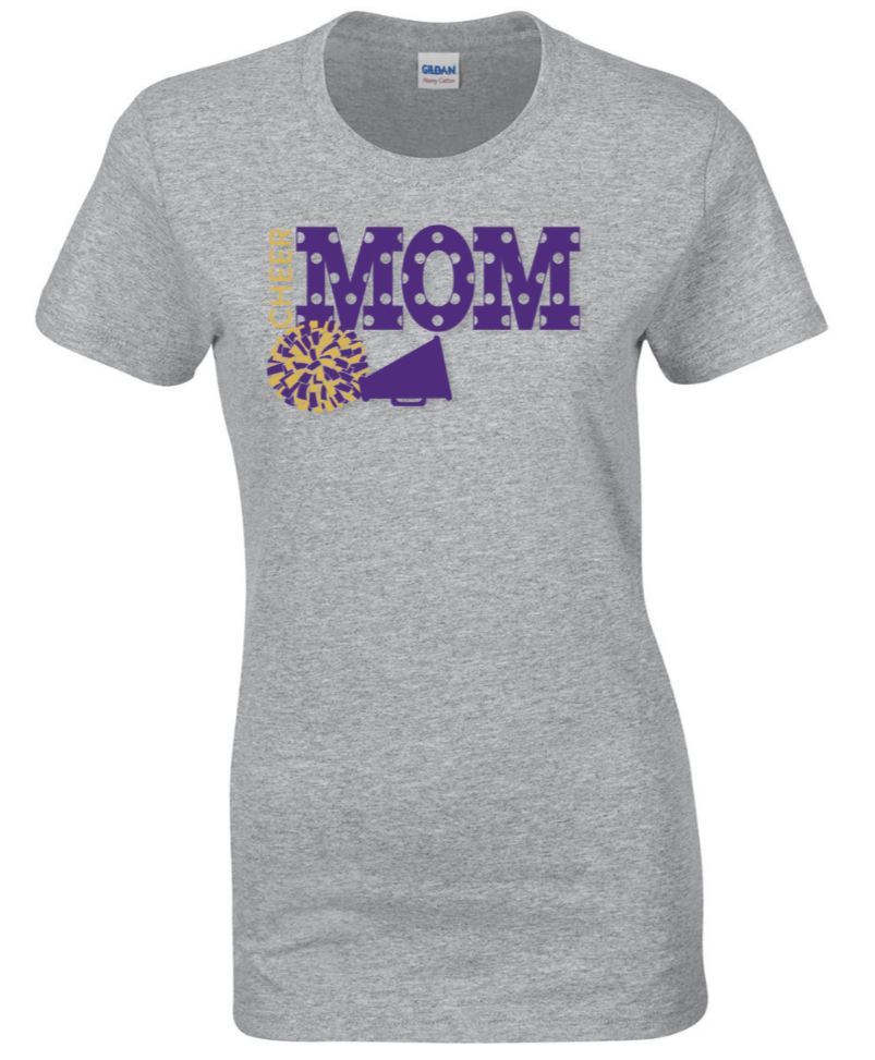 RETRO | Women&#39;s Sport Grey T-Shirt | Cheer Mom
