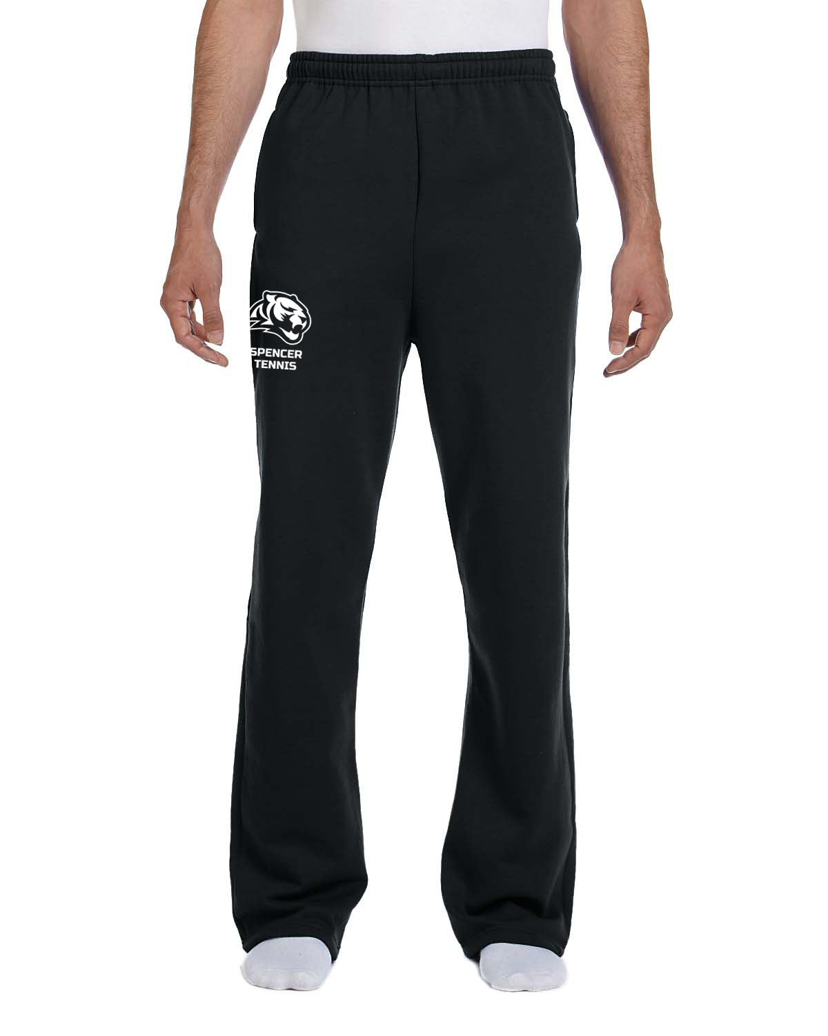 Adult Open Bottom Sweatpants with Pockets