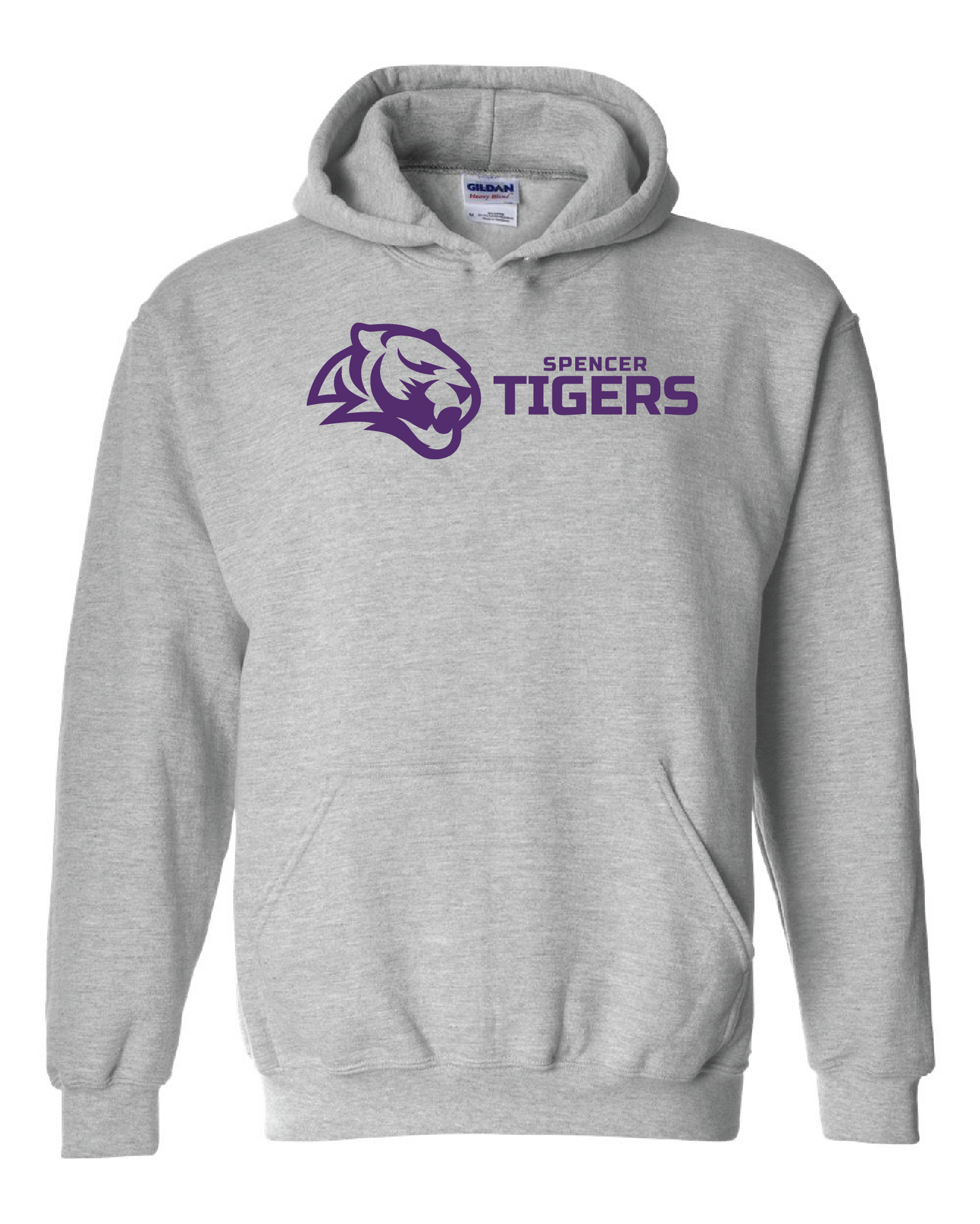 Adult Heavy Blend Hooded Sweatshirt | Horizontal Tiger