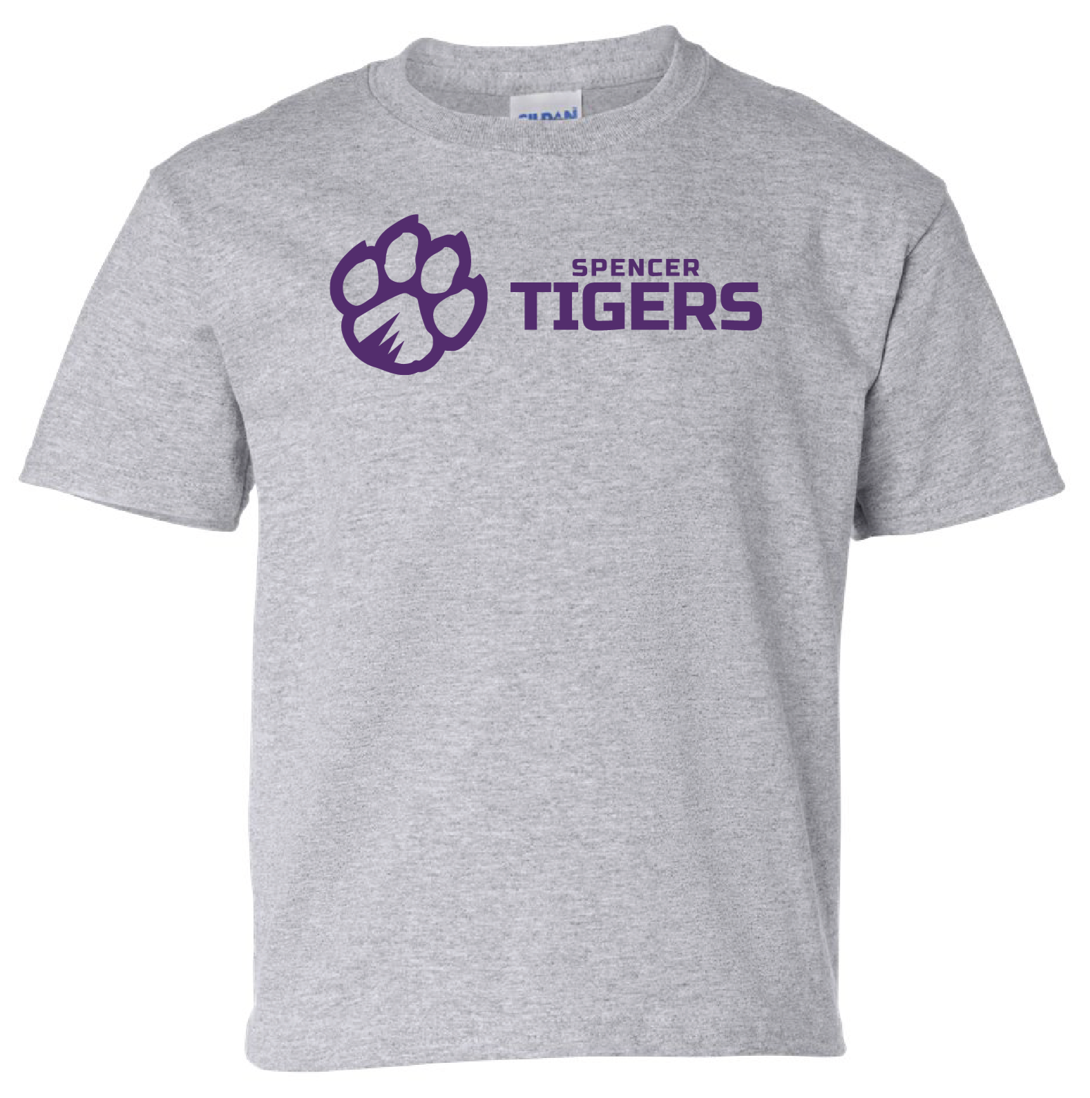 Youth Cotton Short Sleeve T-Shirt | Horizontal Paw