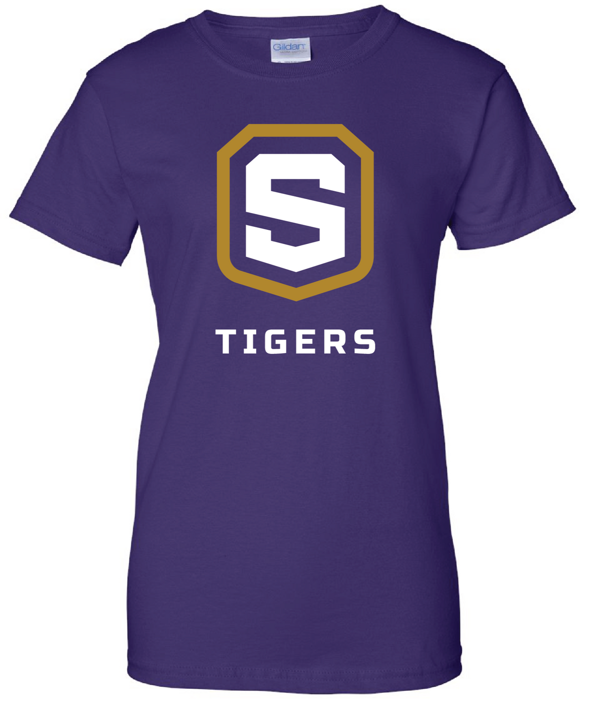 Women&#39;s Purple Cotton Short Sleeve T-Shirt | Tigers Shield