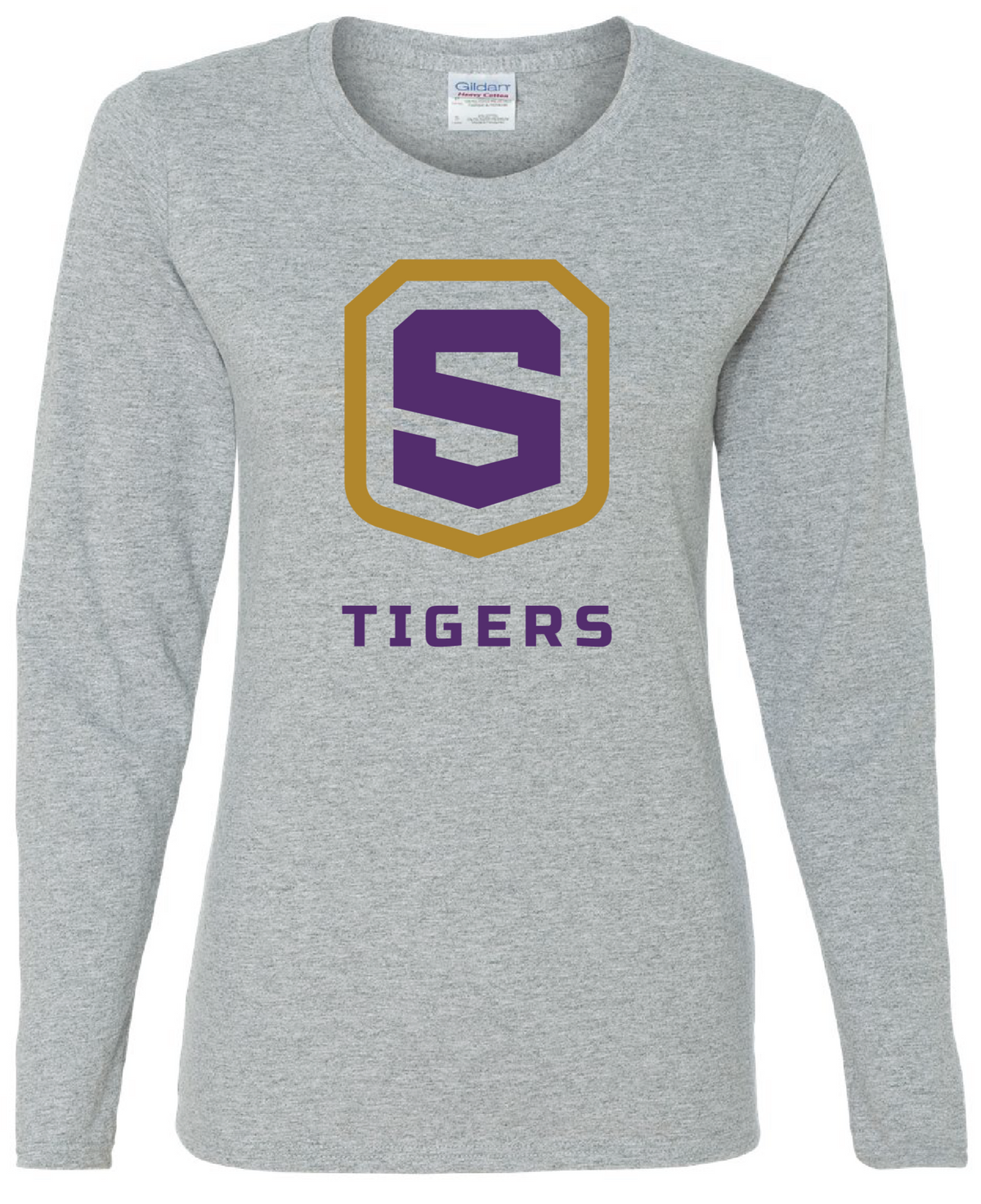 Women&#39;s Heavy Cotton Long Sleeve T-Shirt | Tigers Shield