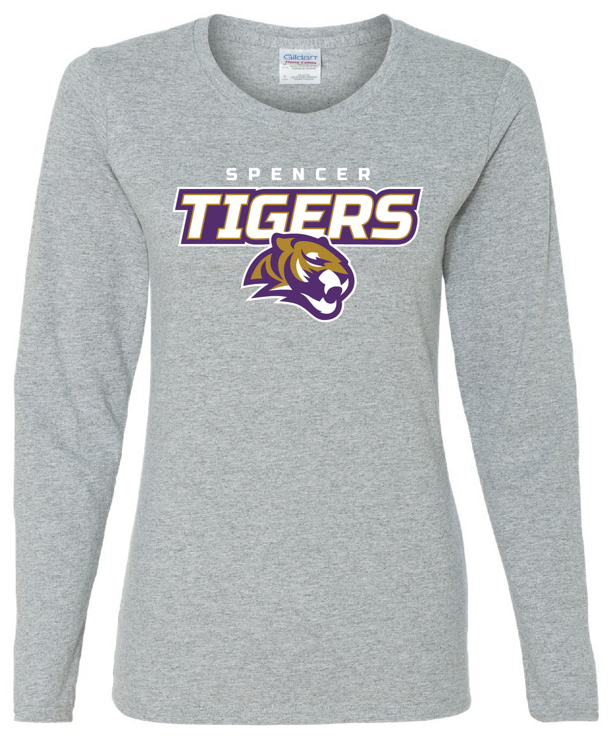 Women&#39;s Heavy Cotton Long Sleeve T-Shirt | Tigers Spirit