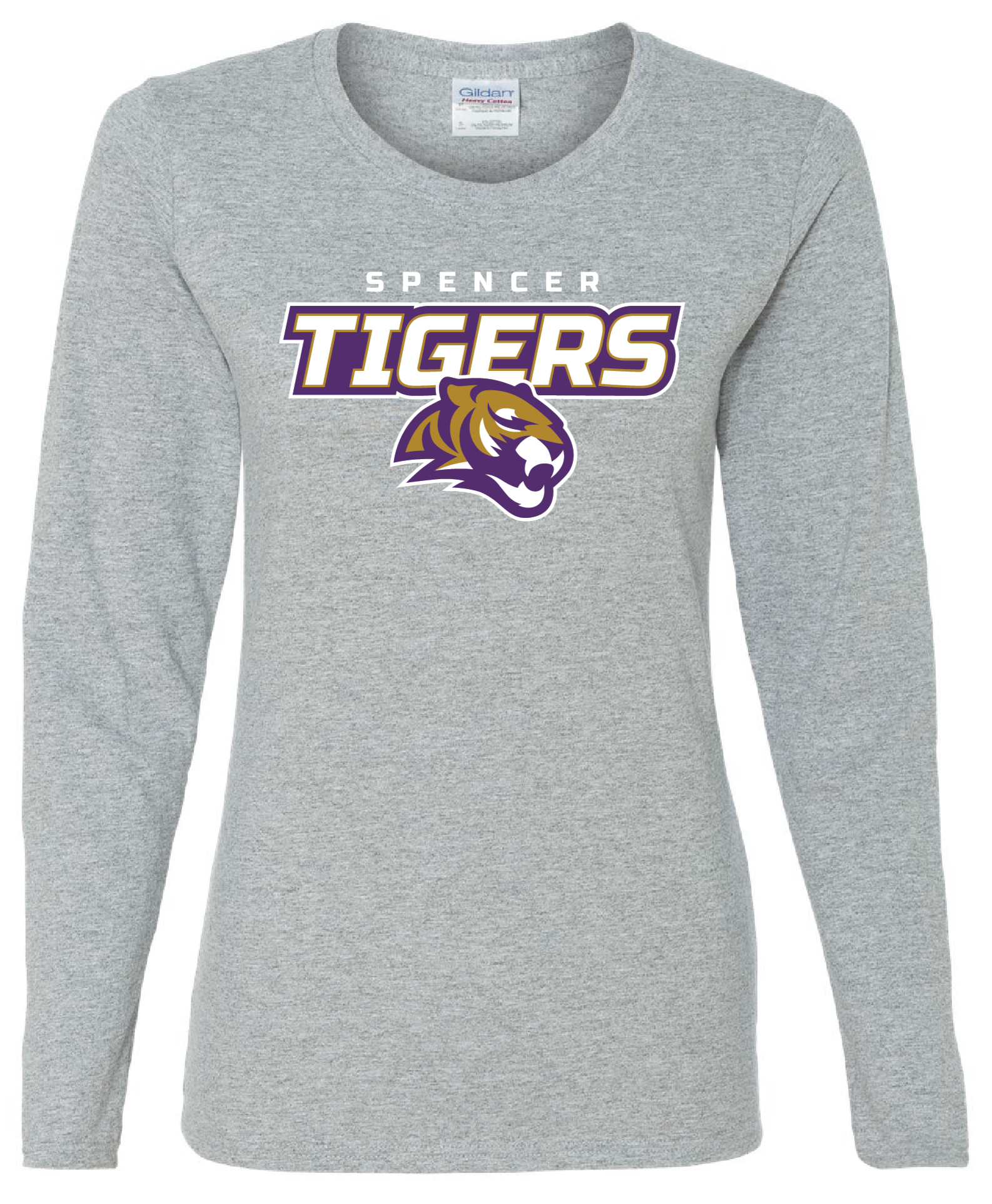 Women's Heavy Cotton Long Sleeve T-Shirt | Tigers Spirit
