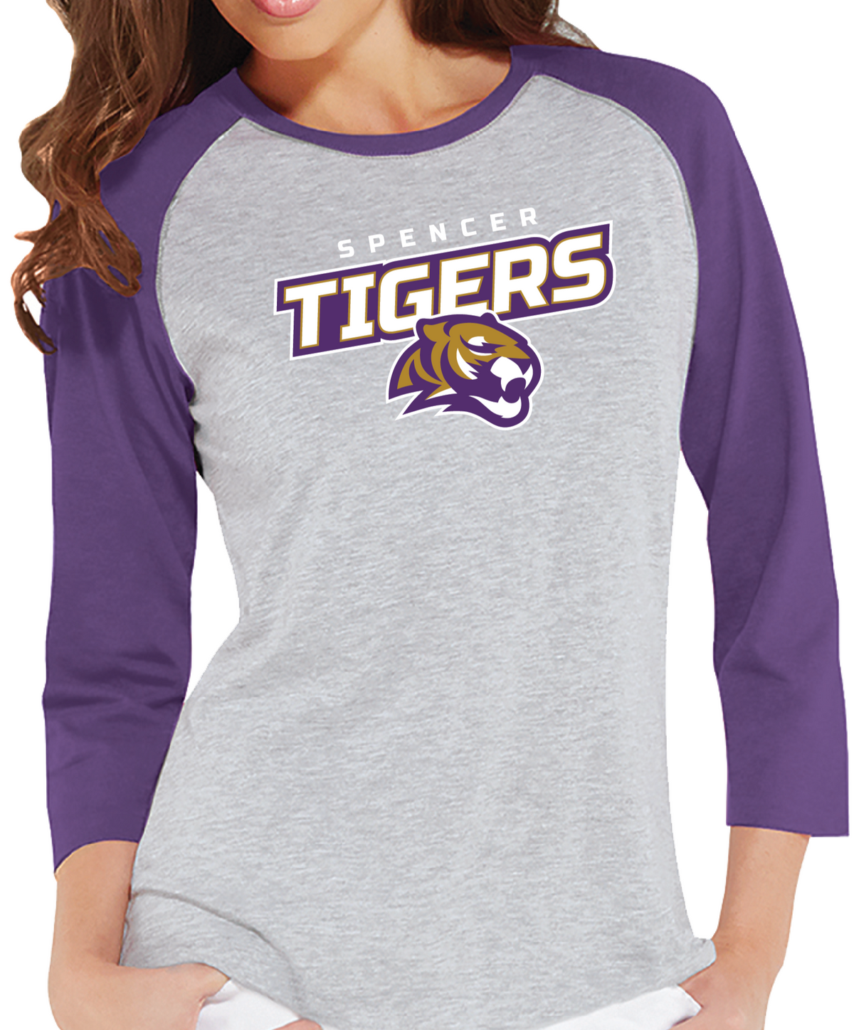 CLEARANCE | Women&#39;s Baseball T-Shirt | Tigers Spirit - Women&#39;s X-Large