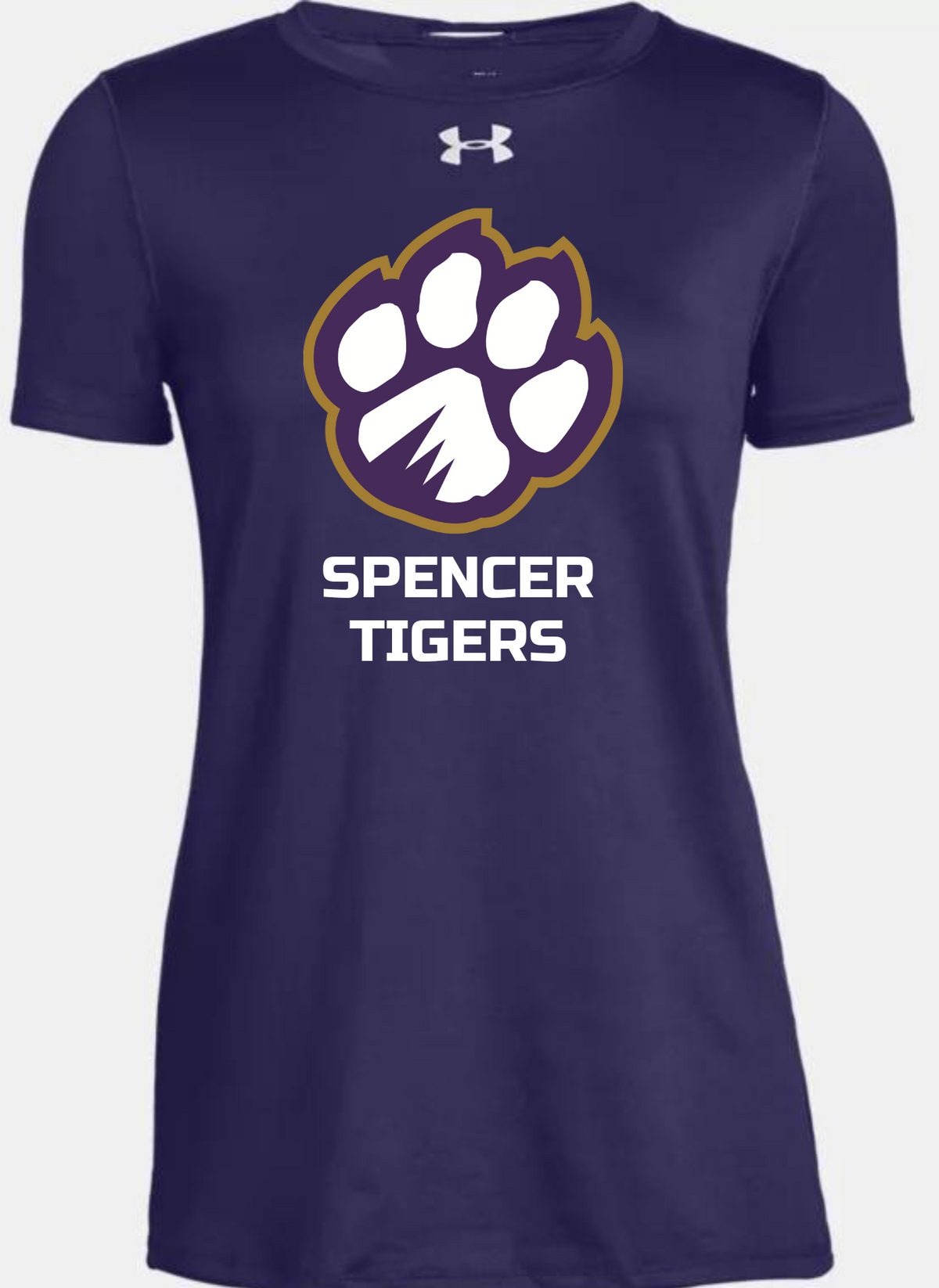 CLEARANCE | Women&#39;s Under Armour Short Sleeve Locker T | Tigers Spirit - Women&#39;s Large