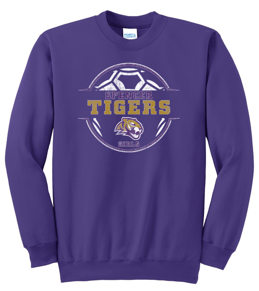 CLEARANCE | SHS Girls Soccer Crewneck Sweatshirt - Adult XX-Large - Purple
